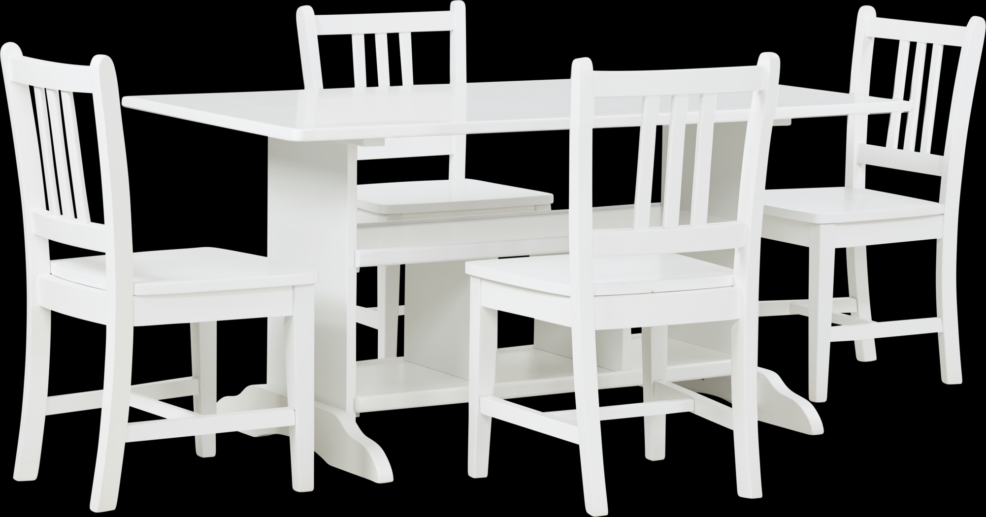 Kids Jo Jo White 5 Pc Storage Table Set - Thumbnail - Image 1