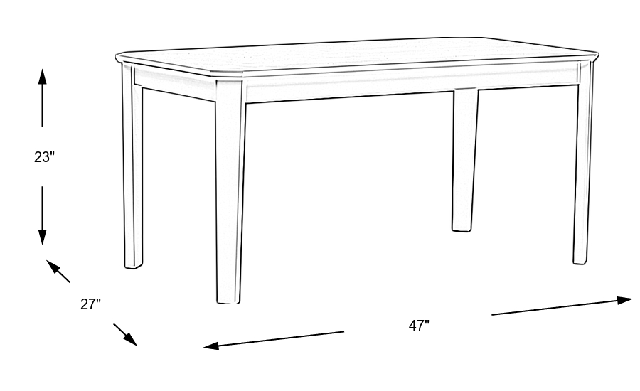 Dimension Image. Please refer to the Dimension Tab on this page for dimension details.