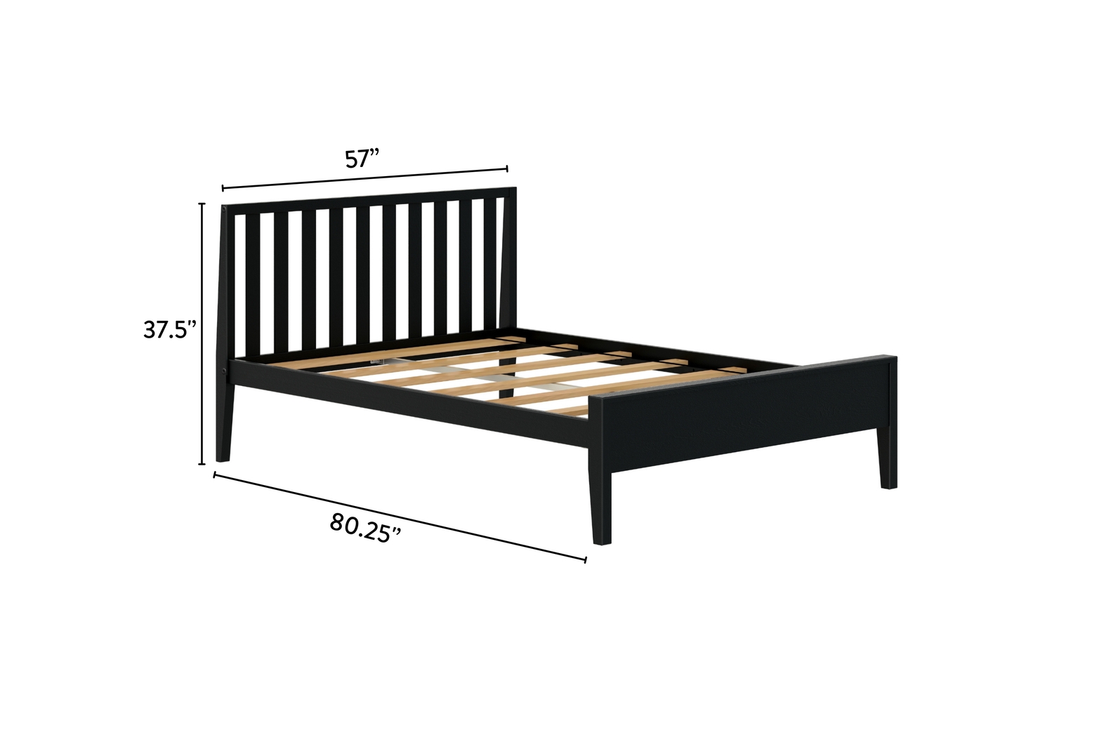 Kids Jolana Black Full Bed - Thumbnail - Image 6