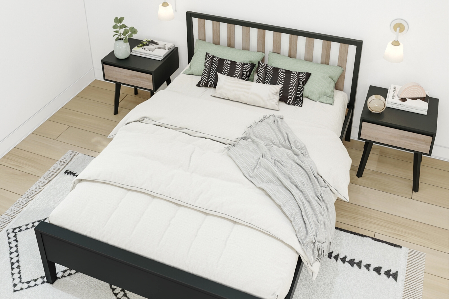 Kids Jolana Black Natural Full Bed - Thumbnail - Image 4