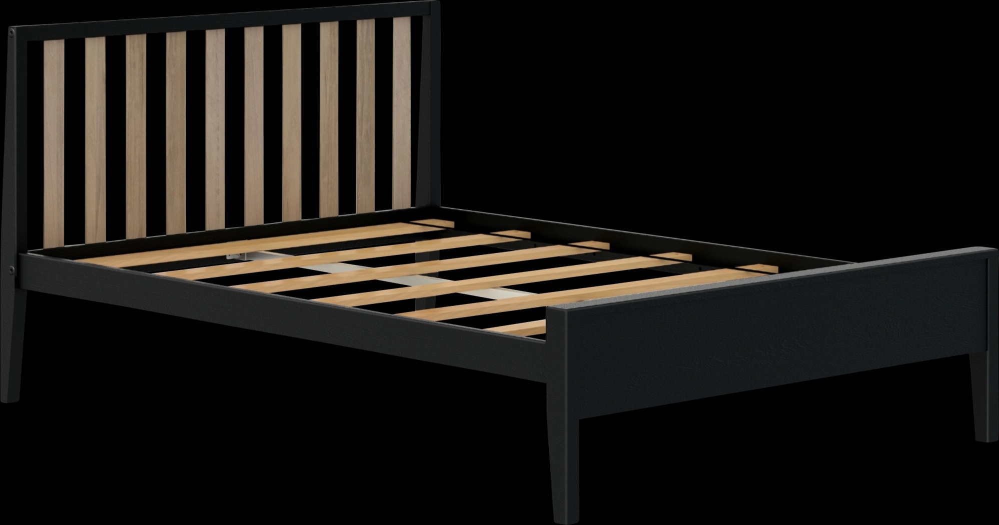 Kids Jolana Black Natural Full Bed - Thumbnail - Image 1