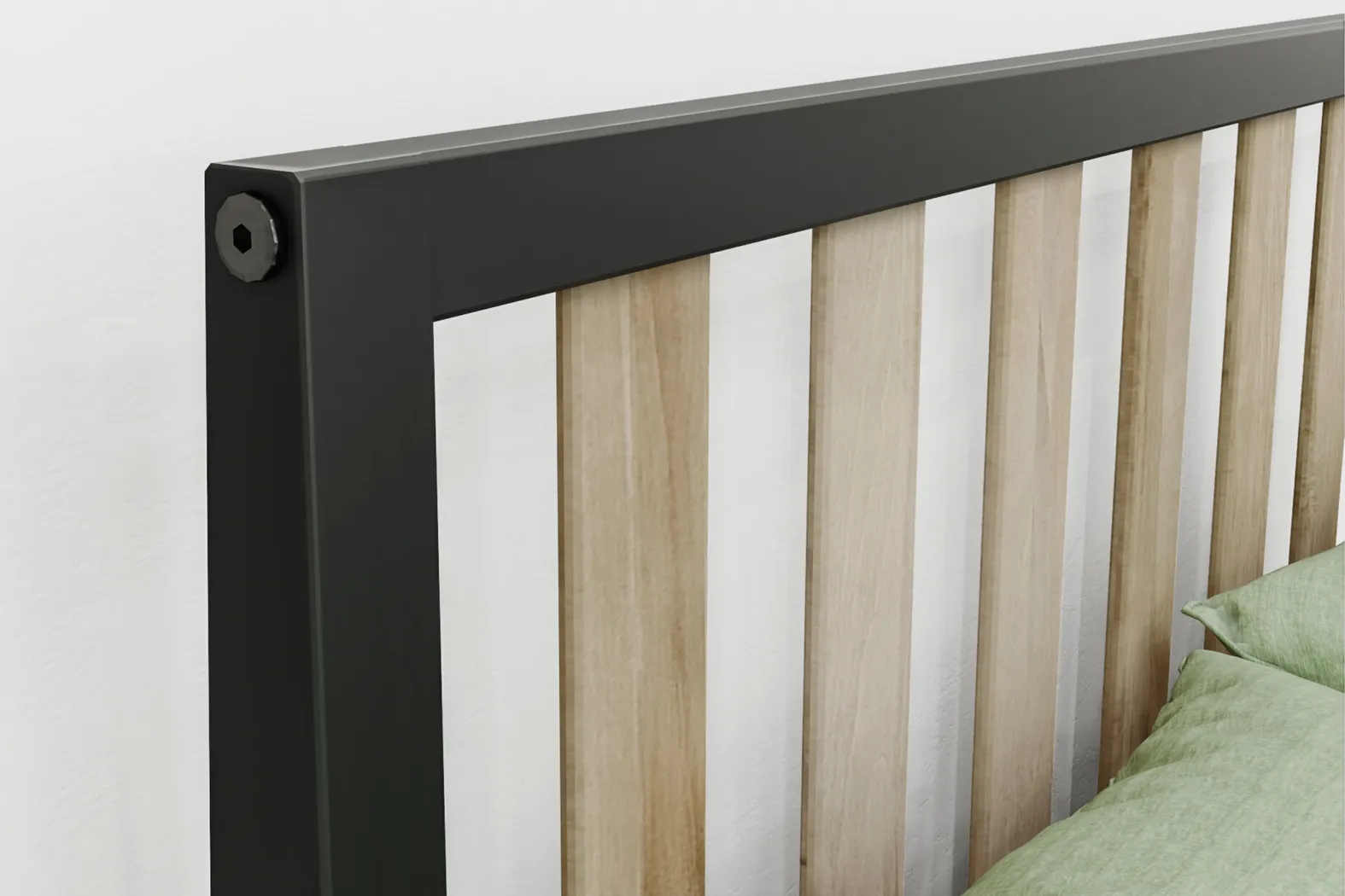Kids Jolana Black Natural Twin Bed - Thumbnail - Image 5