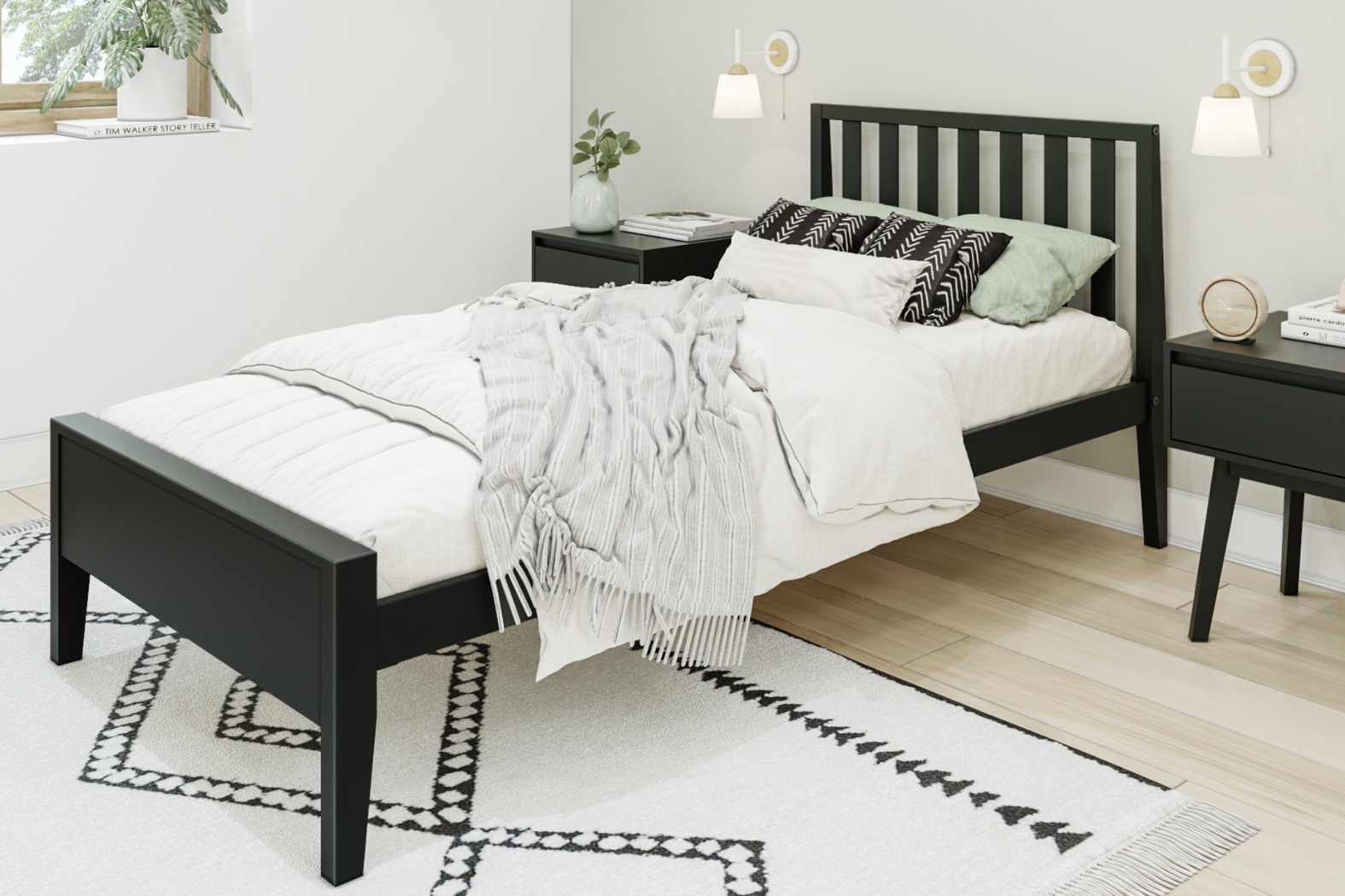 Kids Jolana Black Twin Bed - Thumbnail - Image 2
