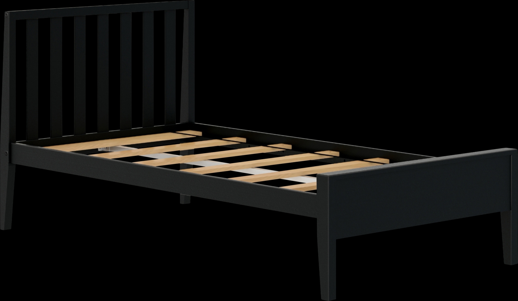 Kids Jolana Black Twin Bed - Thumbnail - Image 1