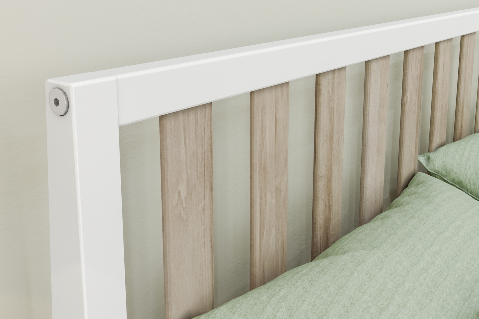 Kids Jolana White Natural Full Bed - Thumbnail - Image 5