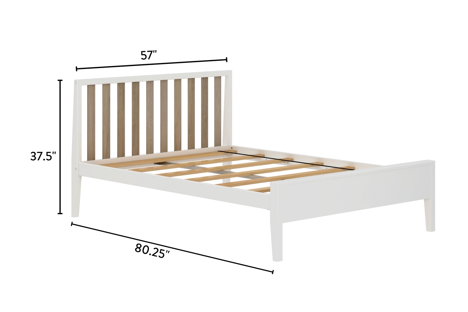 Kids Jolana White Natural Full Bed - Thumbnail - Image 6