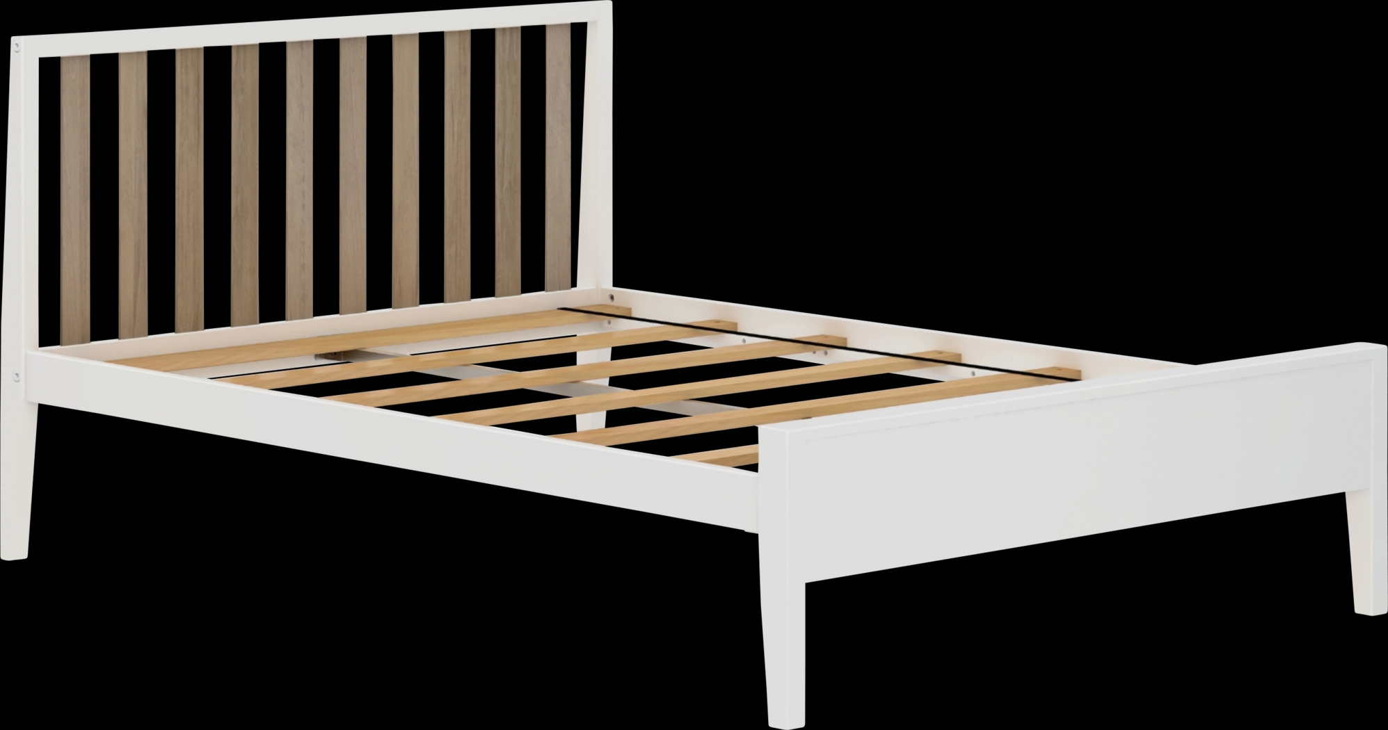 Kids Jolana White Natural Full Bed - Thumbnail - Image 1