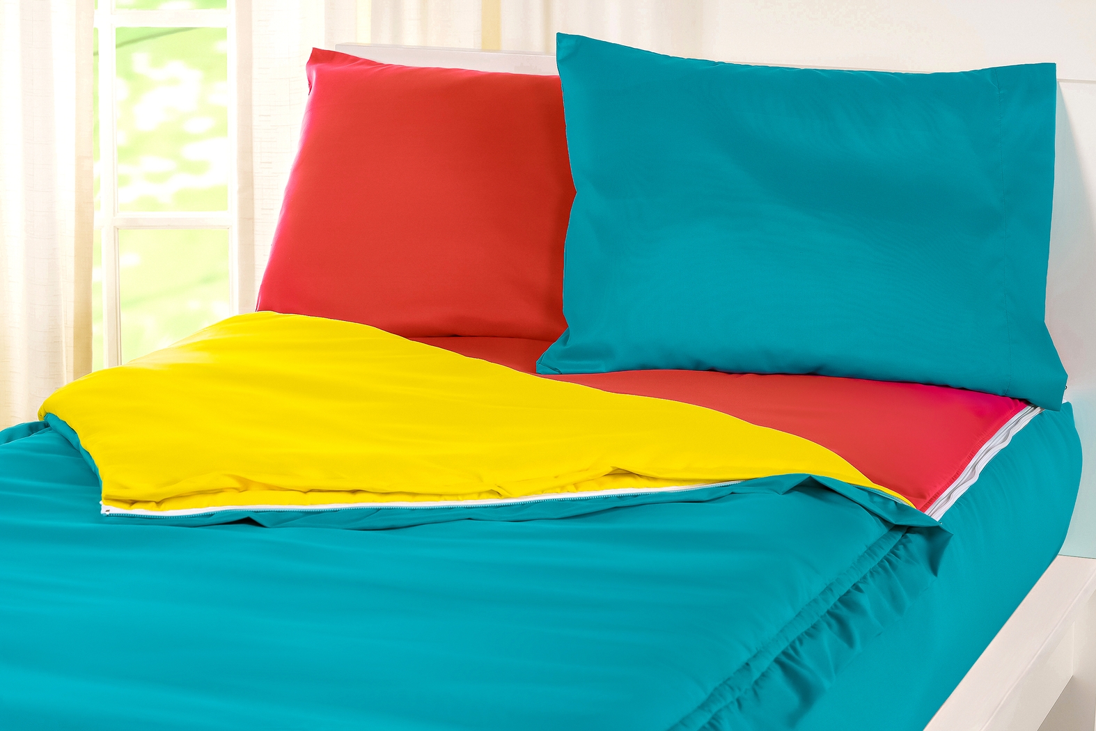 Kids Jonilde Turquoise Yellow Full Bedding Set - Thumbnail - Image 4