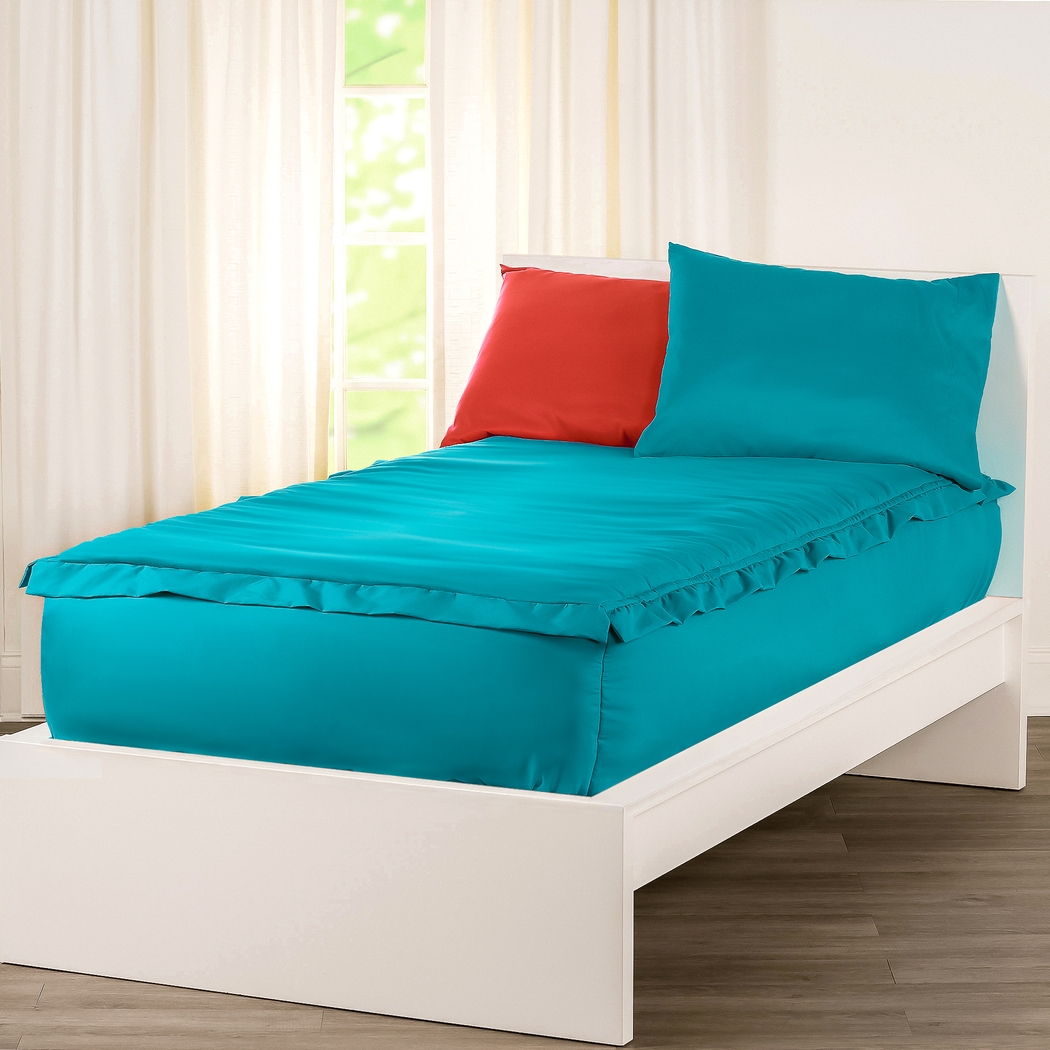 Kids Jonilde Turquoise Yellow Full Bedding Set - Thumbnail - Image 1