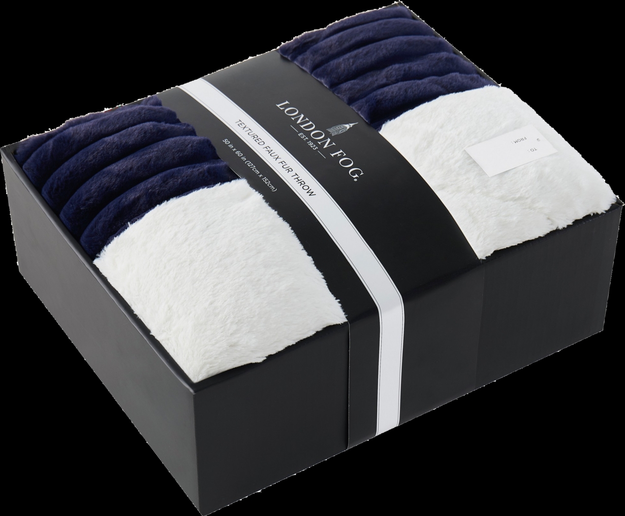 Kids Josip Navy Faux Fur Throw - Thumbnail - Image 4