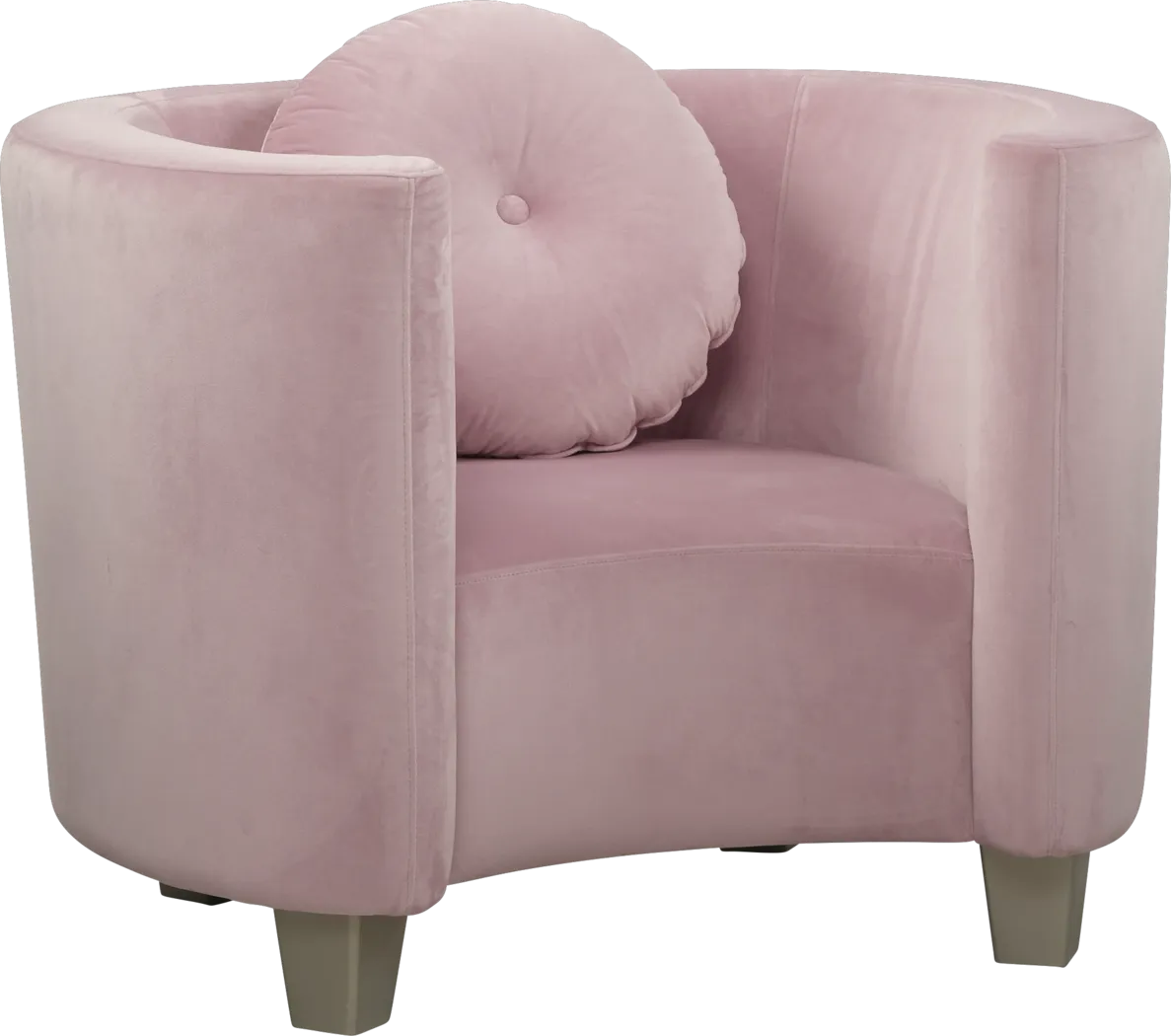 Kids Julietta Pink Round Chair - Thumbnail - Image 1