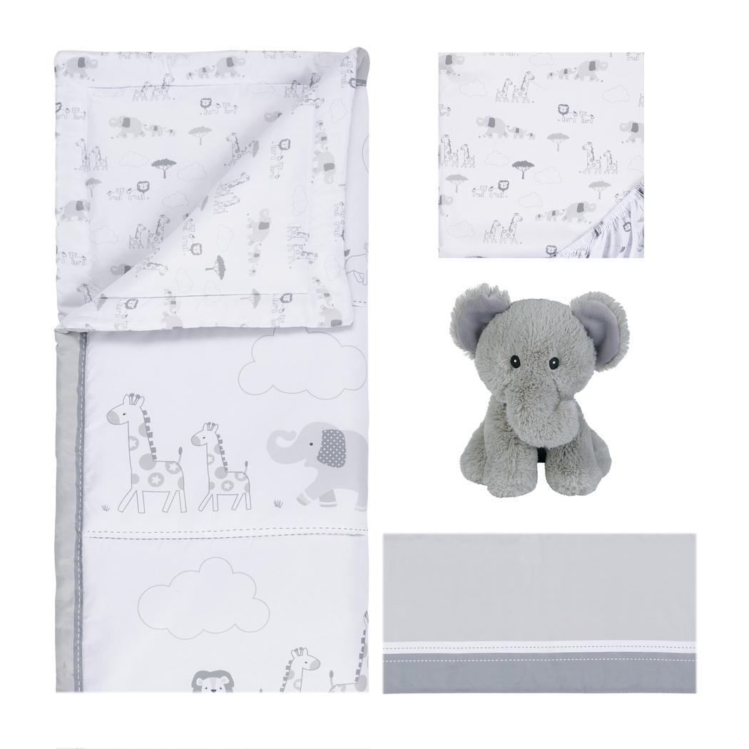 Kids Jungle Baby Gray Baby Bedding Set - Thumbnail - Image 3