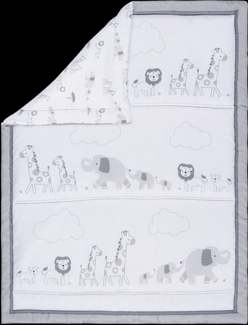 Kids Jungle Baby Gray Baby Bedding Set - Thumbnail - Image 7