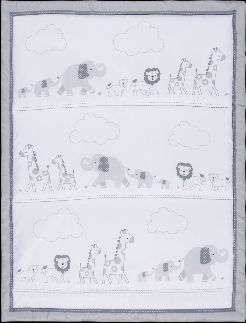 Kids Jungle Baby Gray Baby Bedding Set - Thumbnail - Image 8