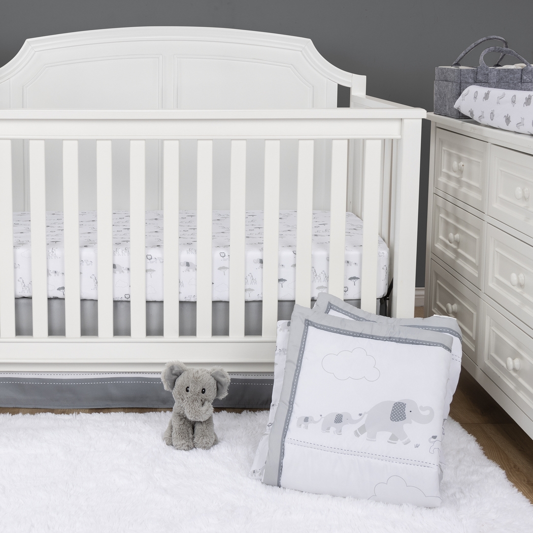 Kids Jungle Baby Gray Baby Bedding Set - Thumbnail - Image 1