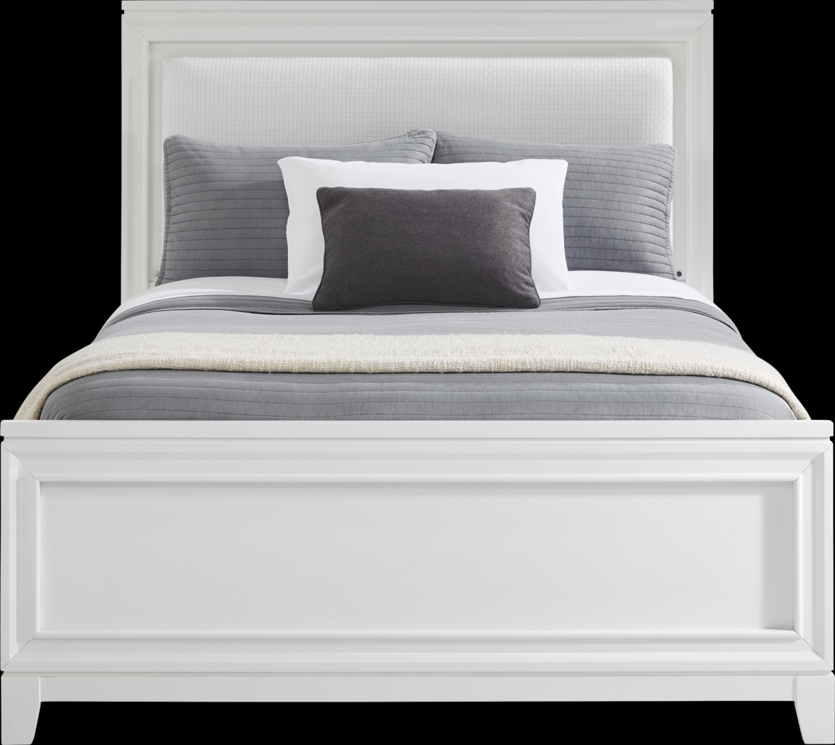 Kids Juno White 5 Pc Full Lighted Upholstered Bedroom - Thumbnail - Image 5