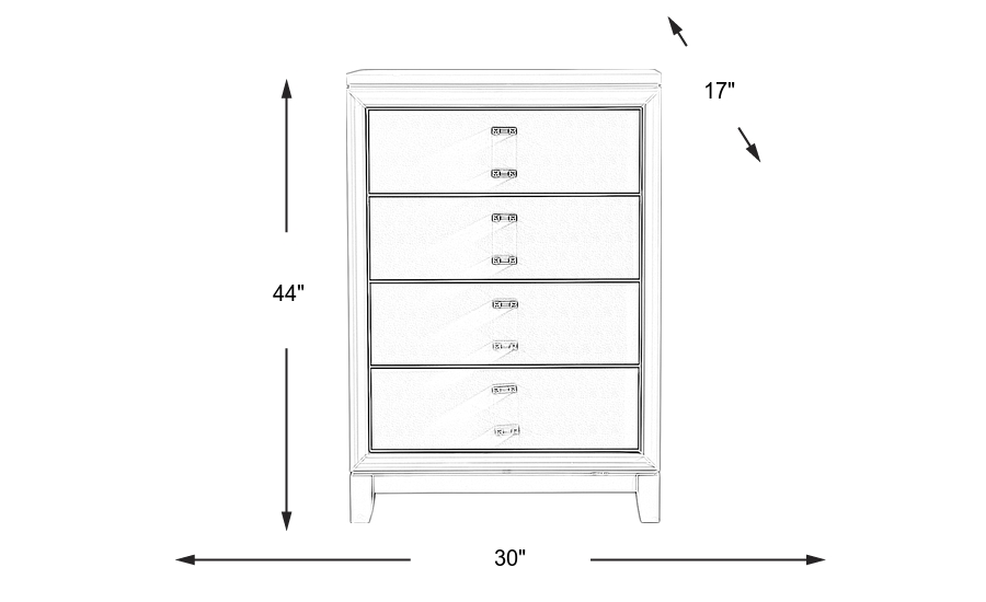 Dimension Image. Please refer to the Dimension Tab on this page for dimension details.