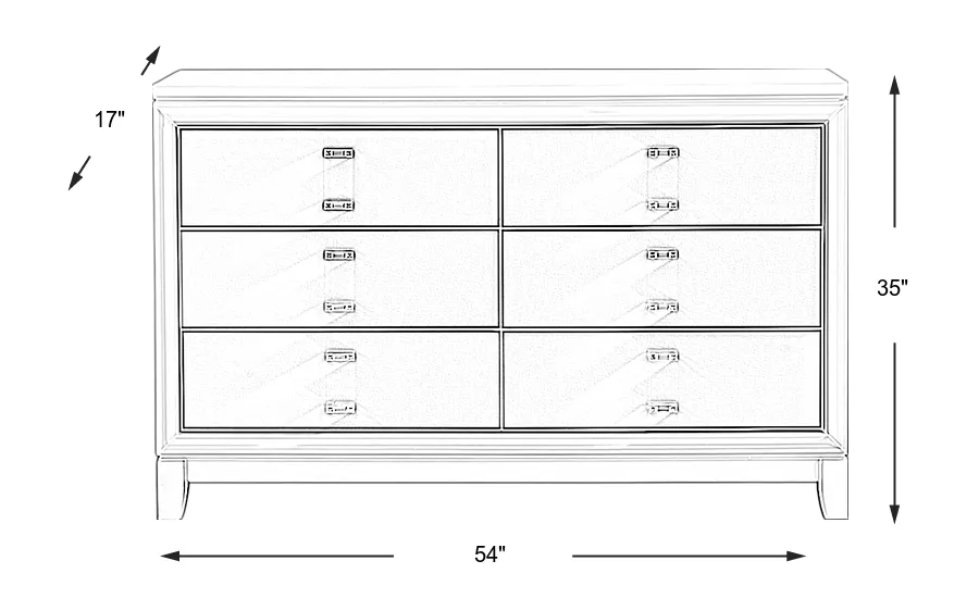 Dimension Image. Please refer to the Dimension Tab on this page for dimension details.