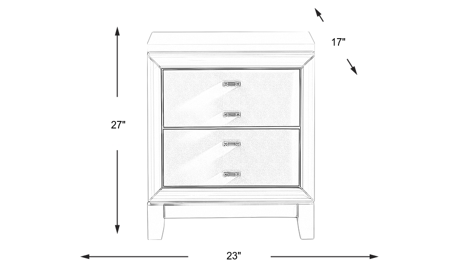 Dimension Image. Please refer to the Dimension Tab on this page for dimension details.