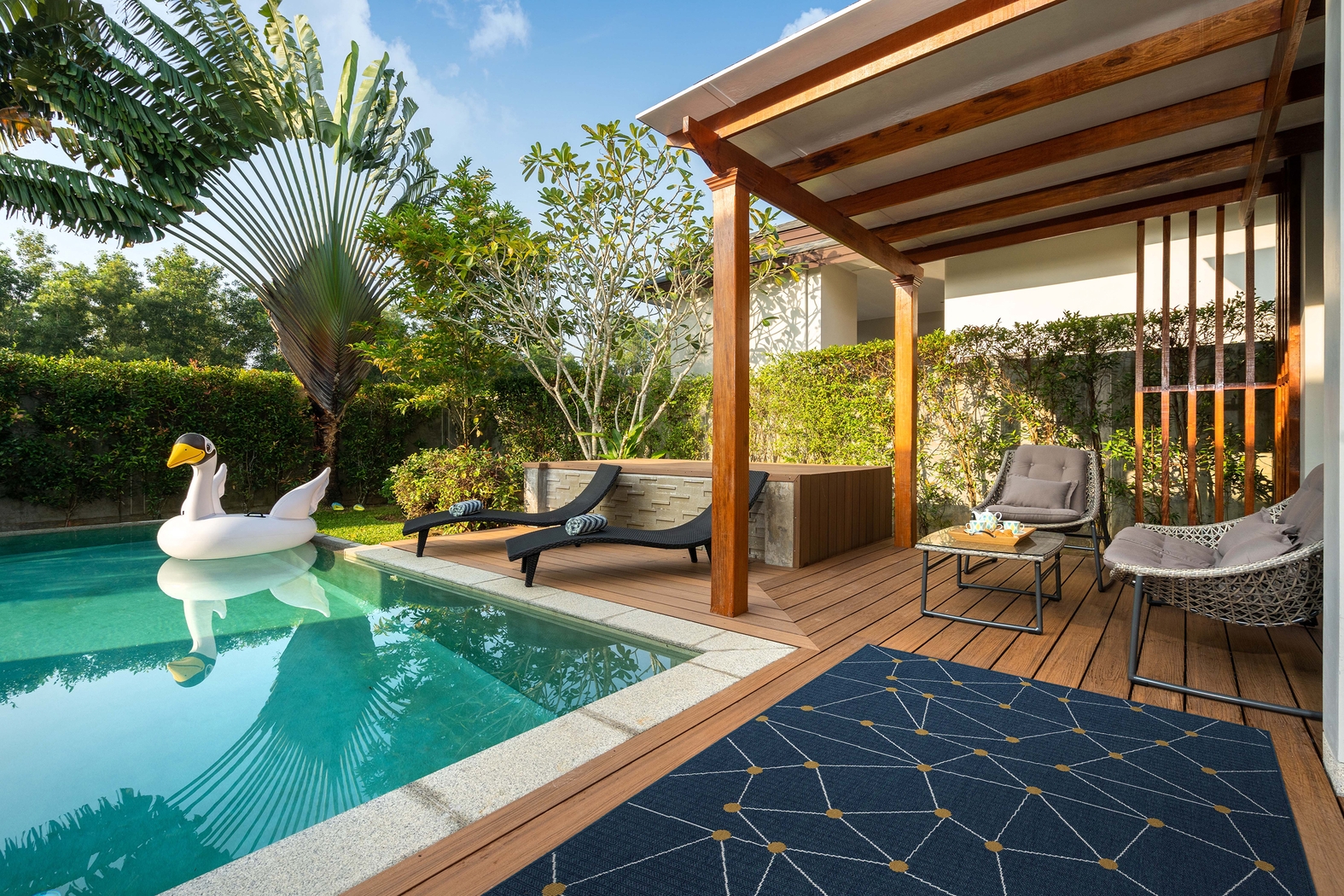 Kids Kahlil Navy 3' x 5' Rug - Thumbnail - Image 5