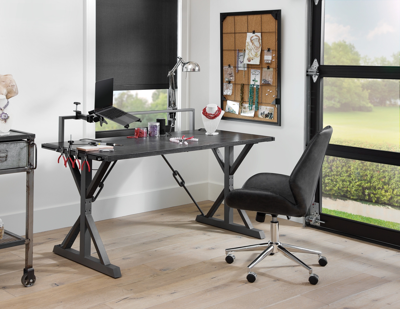 Kids Kaidan Gray Crafting Desk - Thumbnail - Image 6