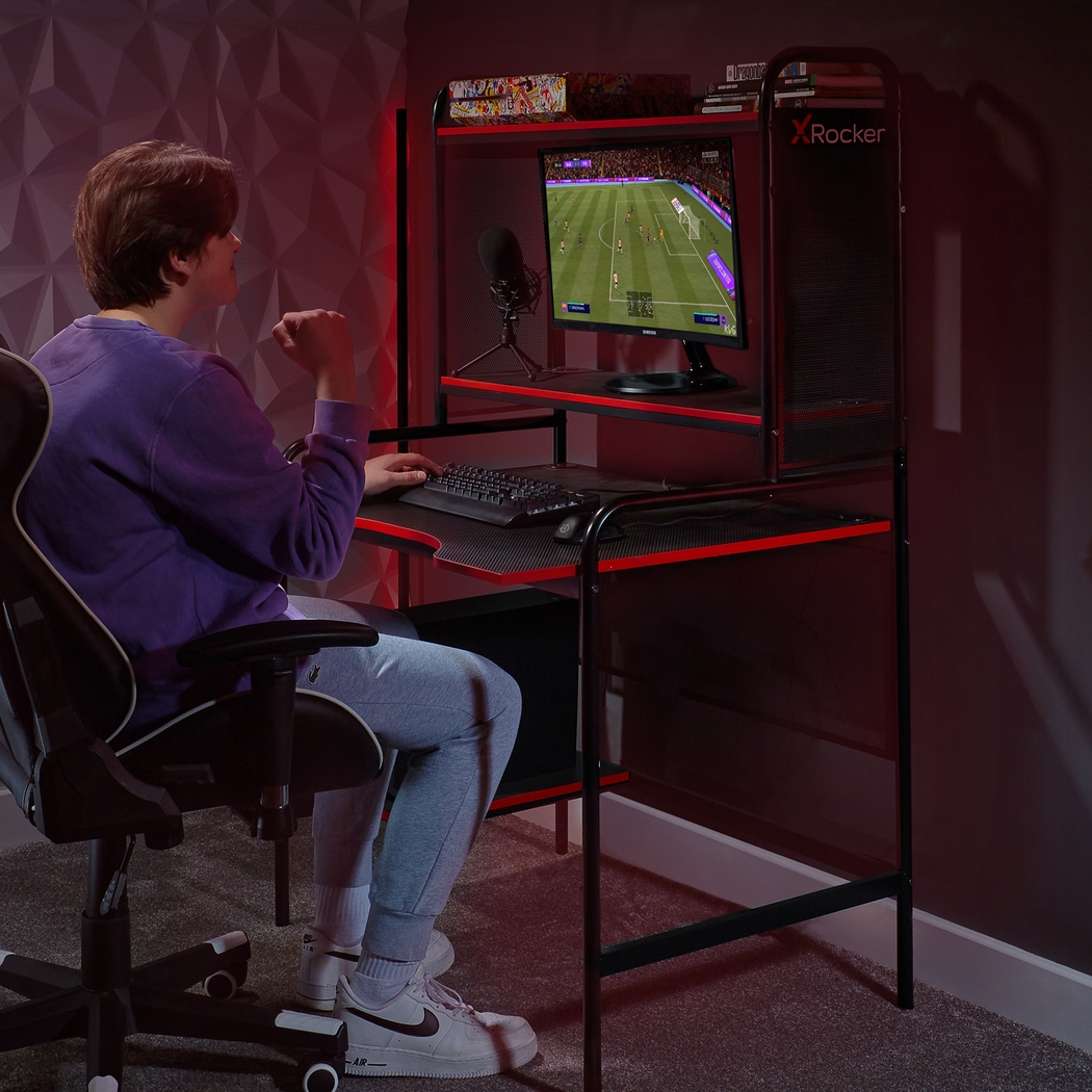 Kids Kaiis Black/Red Gaming Desk - Thumbnail - Image 14