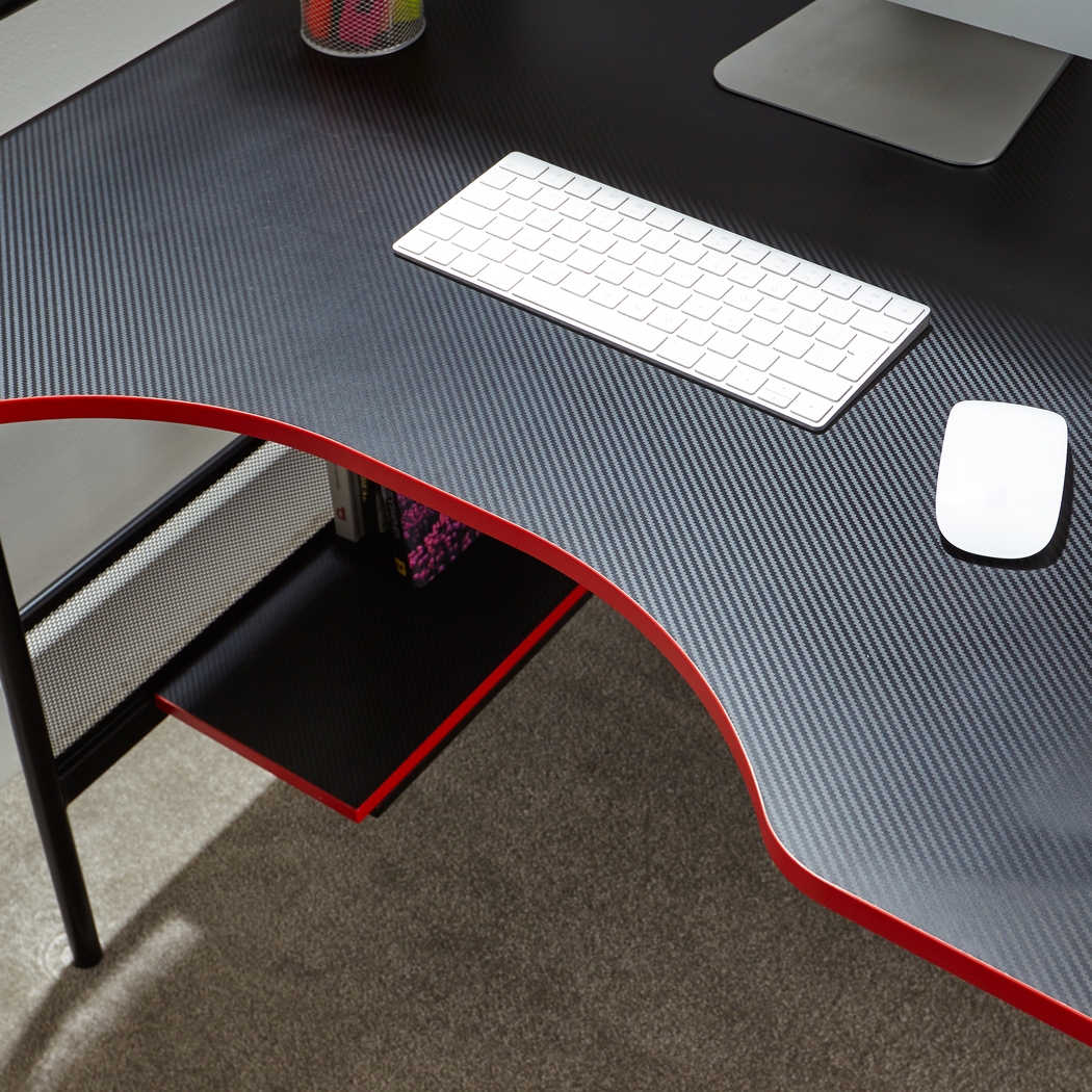 Kids Kaiis Black/Red Gaming Desk - Thumbnail - Image 7