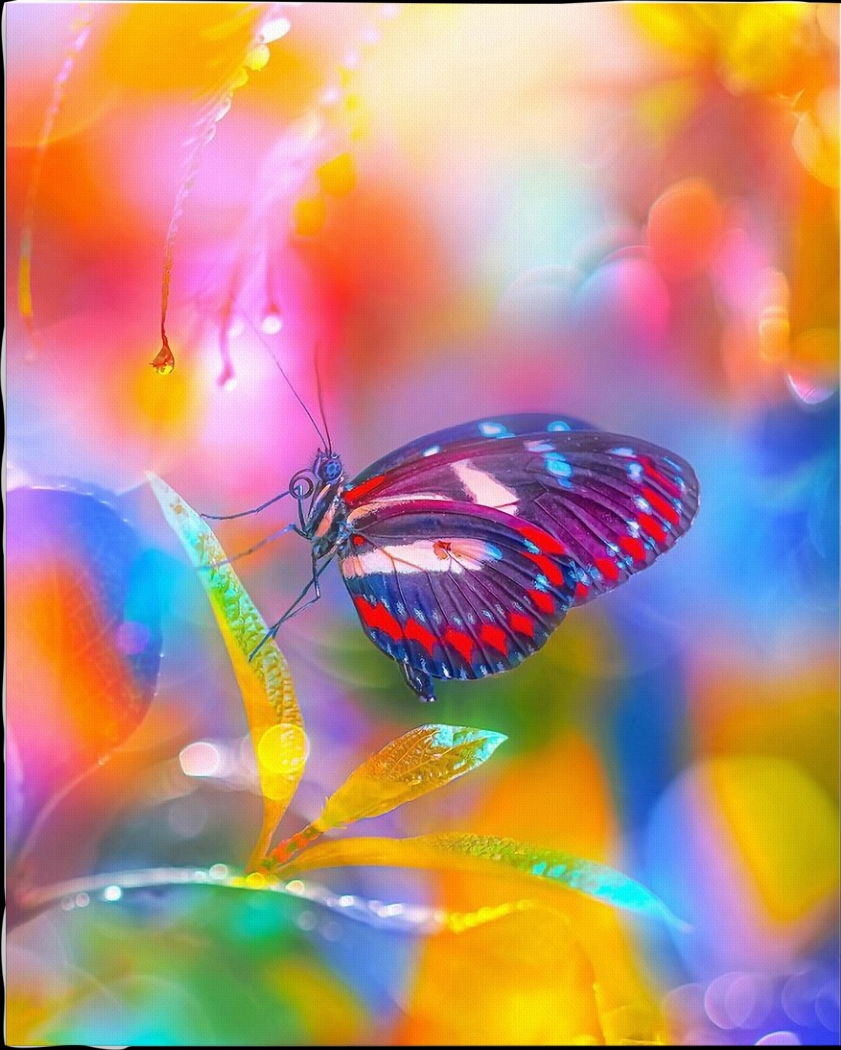 Kids Kaleidoscope Butterfly I Rainbow Artwork - Thumbnail - Image 3