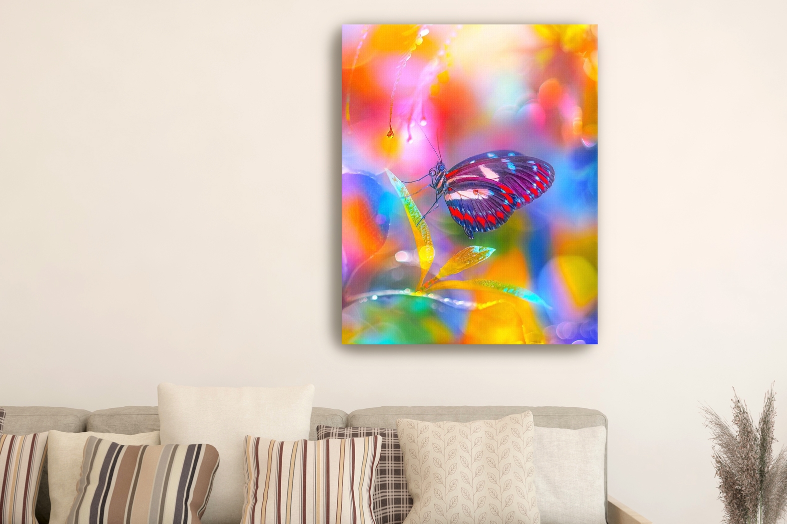 Kids Kaleidoscope Butterfly II Rainbow Artwork - Thumbnail - Image 2