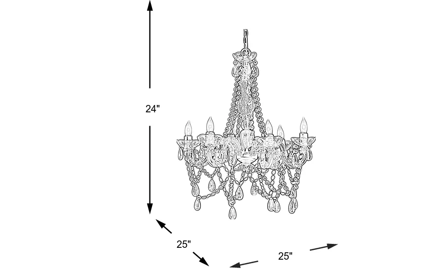Dimension Image. Please refer to the Dimension Tab on this page for dimension details.