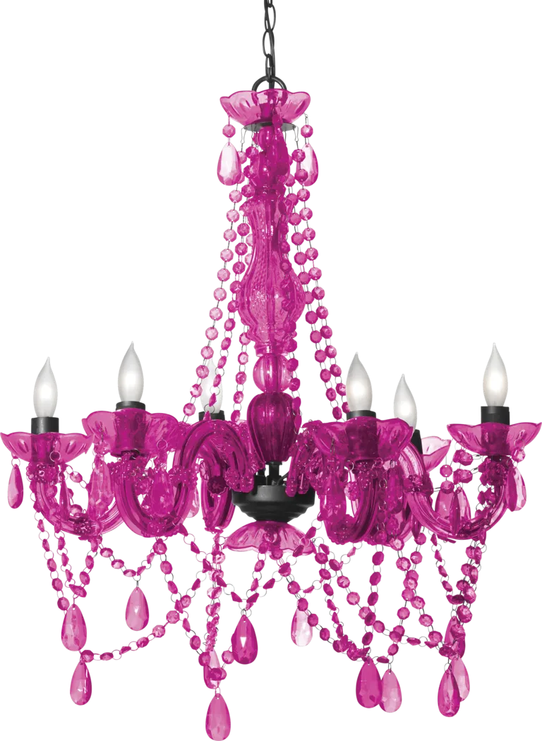 Kids Kalisa Hot Pink Large Chandelier - Thumbnail - Image 1