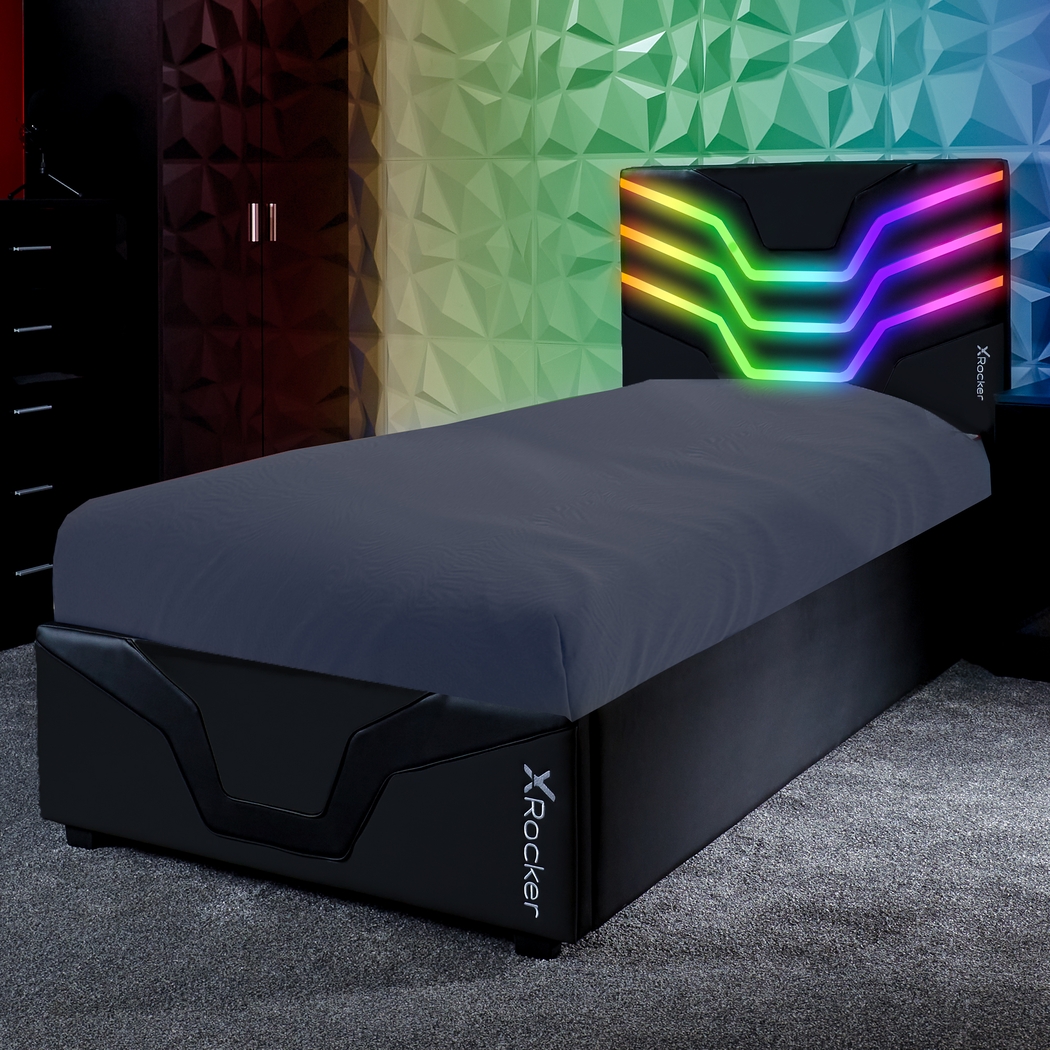 Kids Kanako Black Twin RGB Gaming Bed - Thumbnail - Image 2