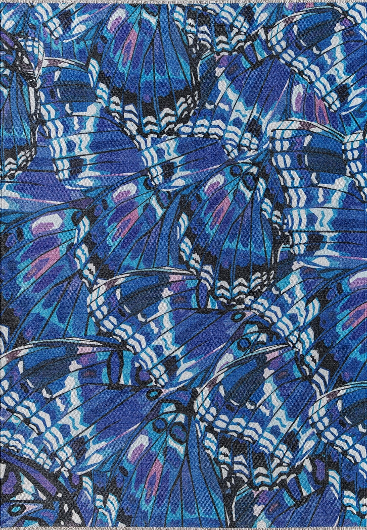 Kids Kapenyi Blue 5'3 x 7' Rug - Thumbnail - Image 1