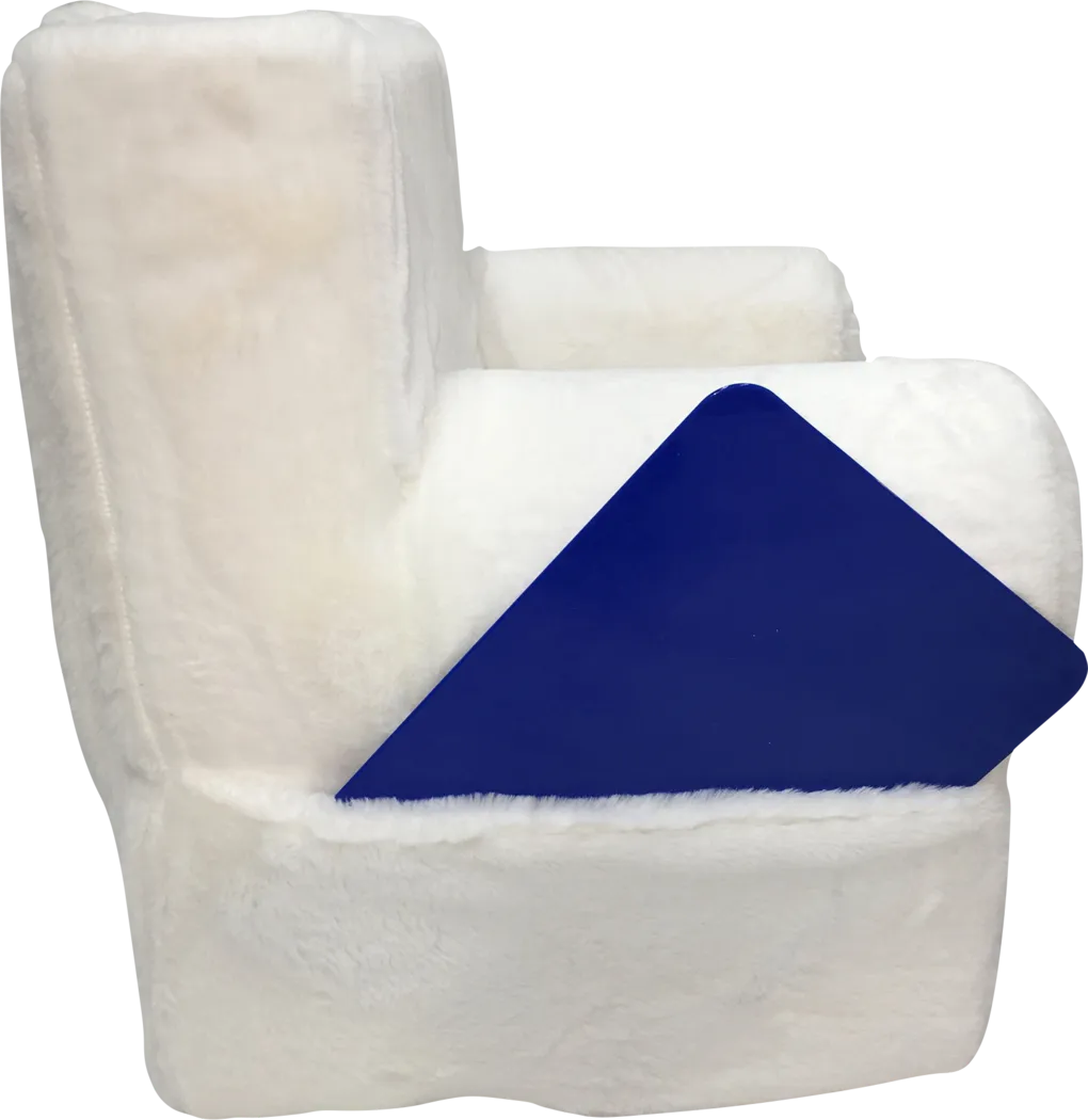 Kids Karlotta White Chair & Ottoman Set - Thumbnail - Image 4