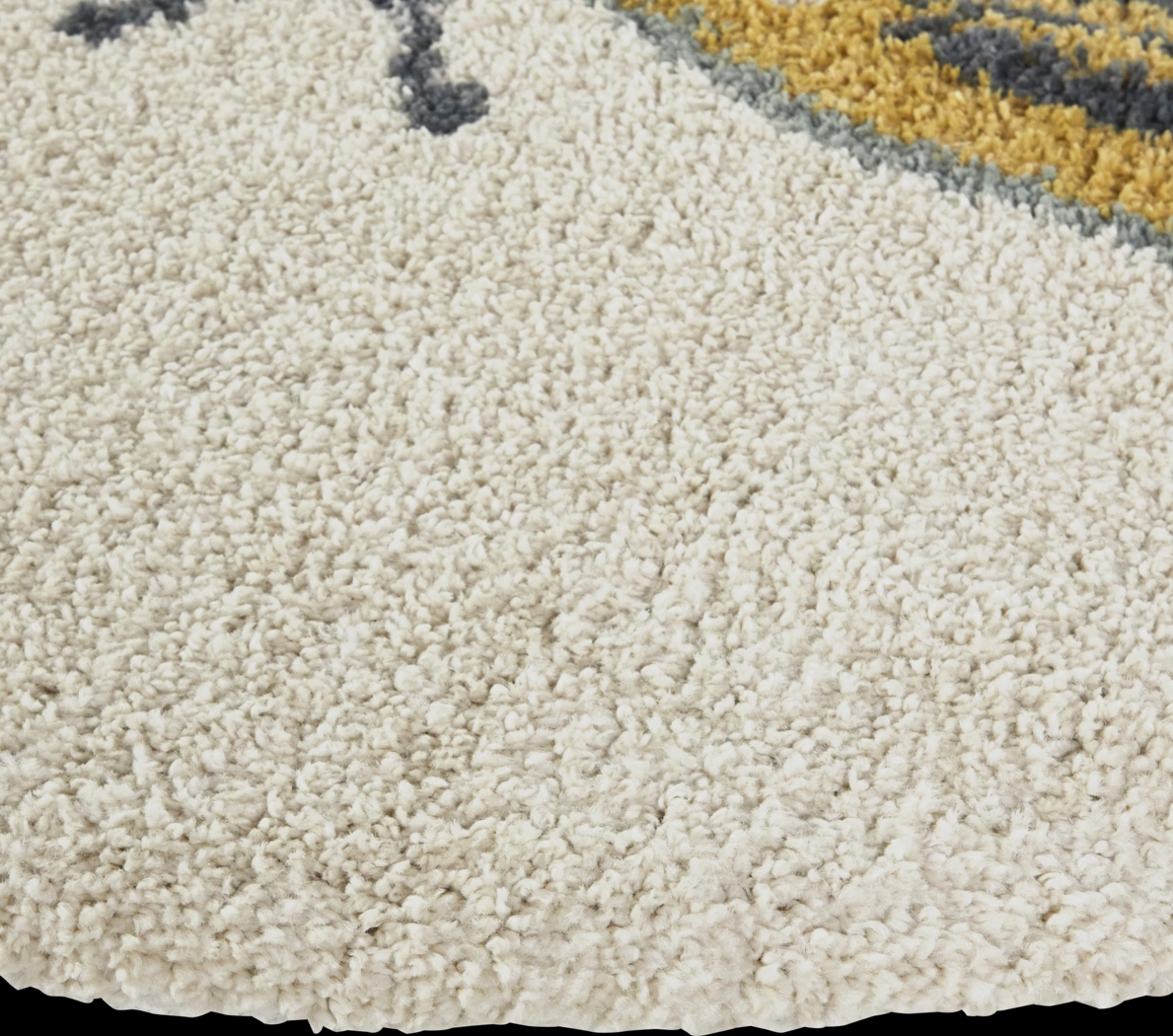 Kids Kenslake Cream 5'3 Round Rug - Thumbnail - Image 3