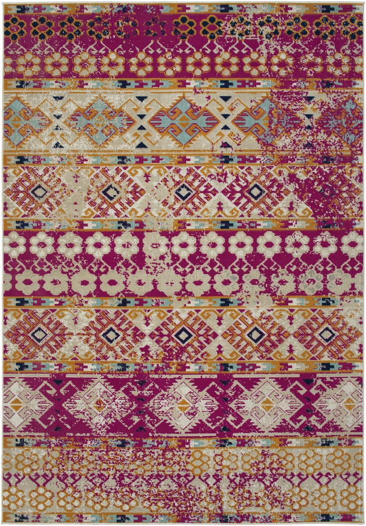 Kids Keoni Pink 4' x 6' Rug - Thumbnail - Image 1