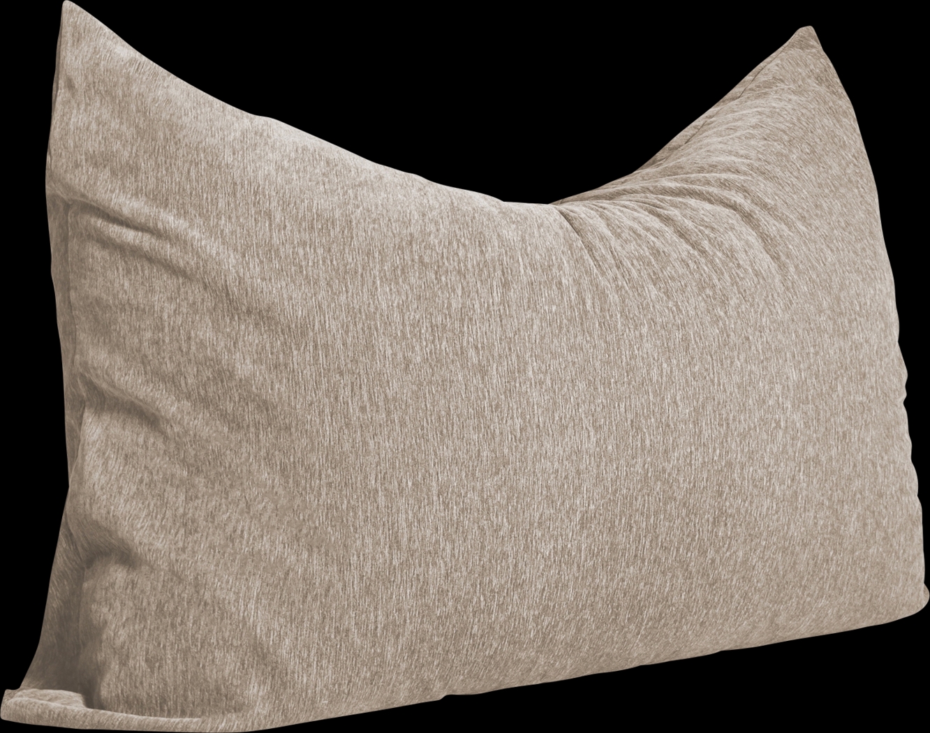 Kids Kimmy Beige Large Bean Bag Chair and Floor Pillow - Thumbnail - Image 1