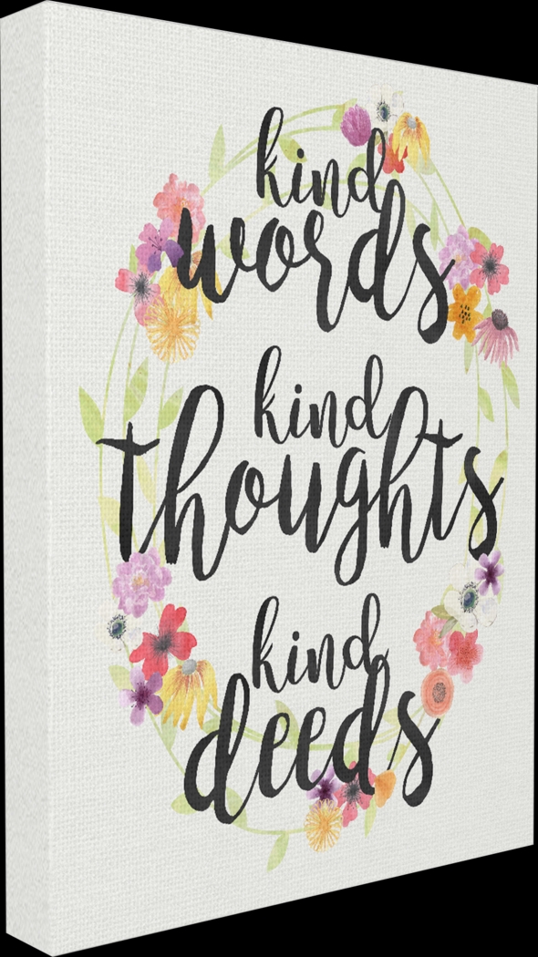 Kids Kind Words Floral Artwork - Thumbnail - Image 2