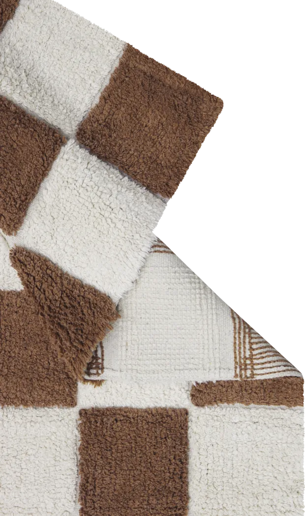 Kids Kitchen Tiles Brown 4' x 5'3 Machine Washable Rug - Thumbnail - Image 3