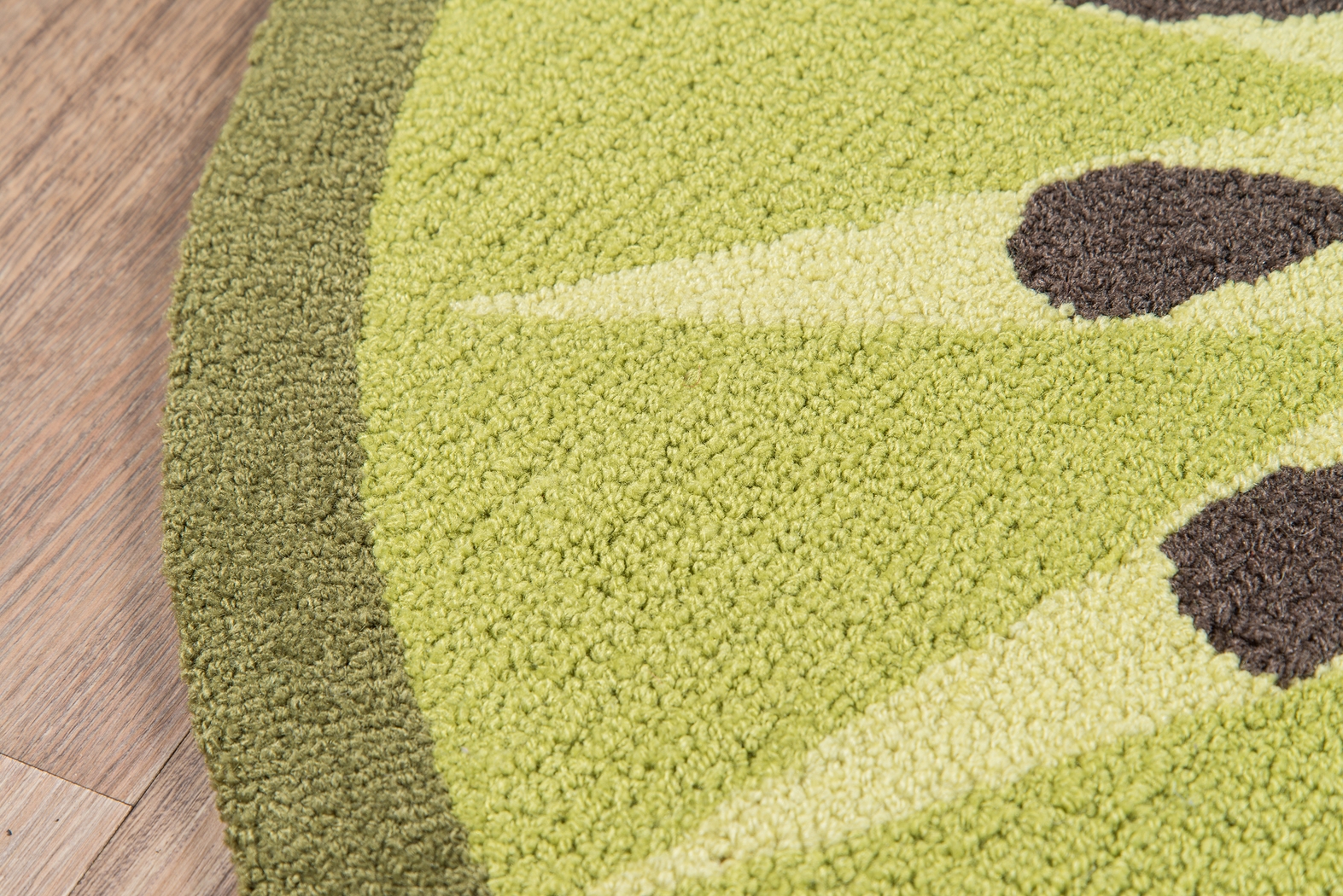 Kids Kiwilicious Green 3' Round Rug - Thumbnail - Image 2