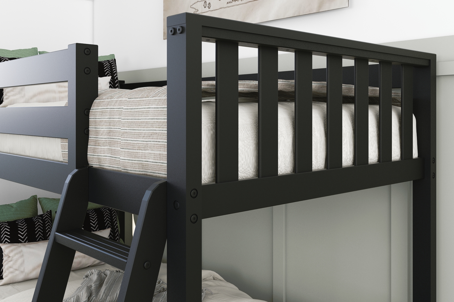Kids Klaudie I Black Twin/Twin Bunk Bed - Thumbnail - Image 6