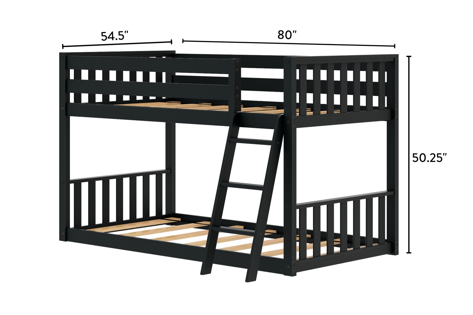 Kids Klaudie I Black Twin/Twin Bunk Bed - Thumbnail - Image 7