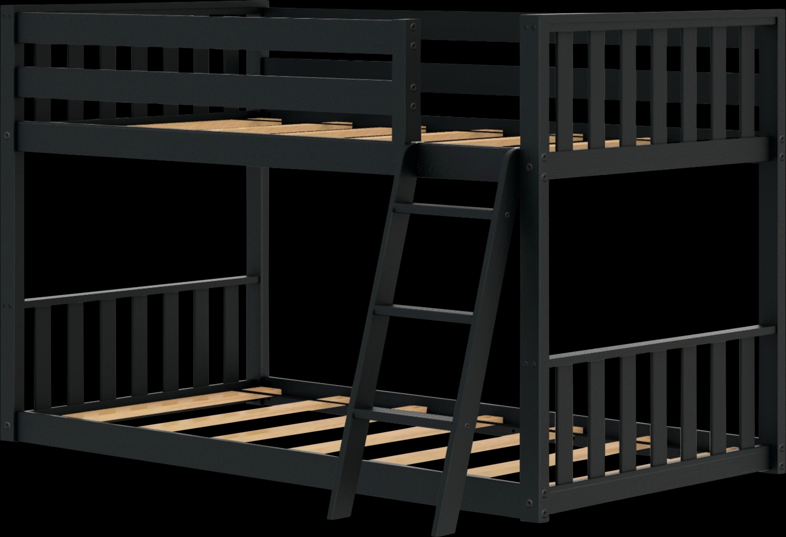 Kids Klaudie I Black Twin/Twin Bunk Bed - Thumbnail - Image 1