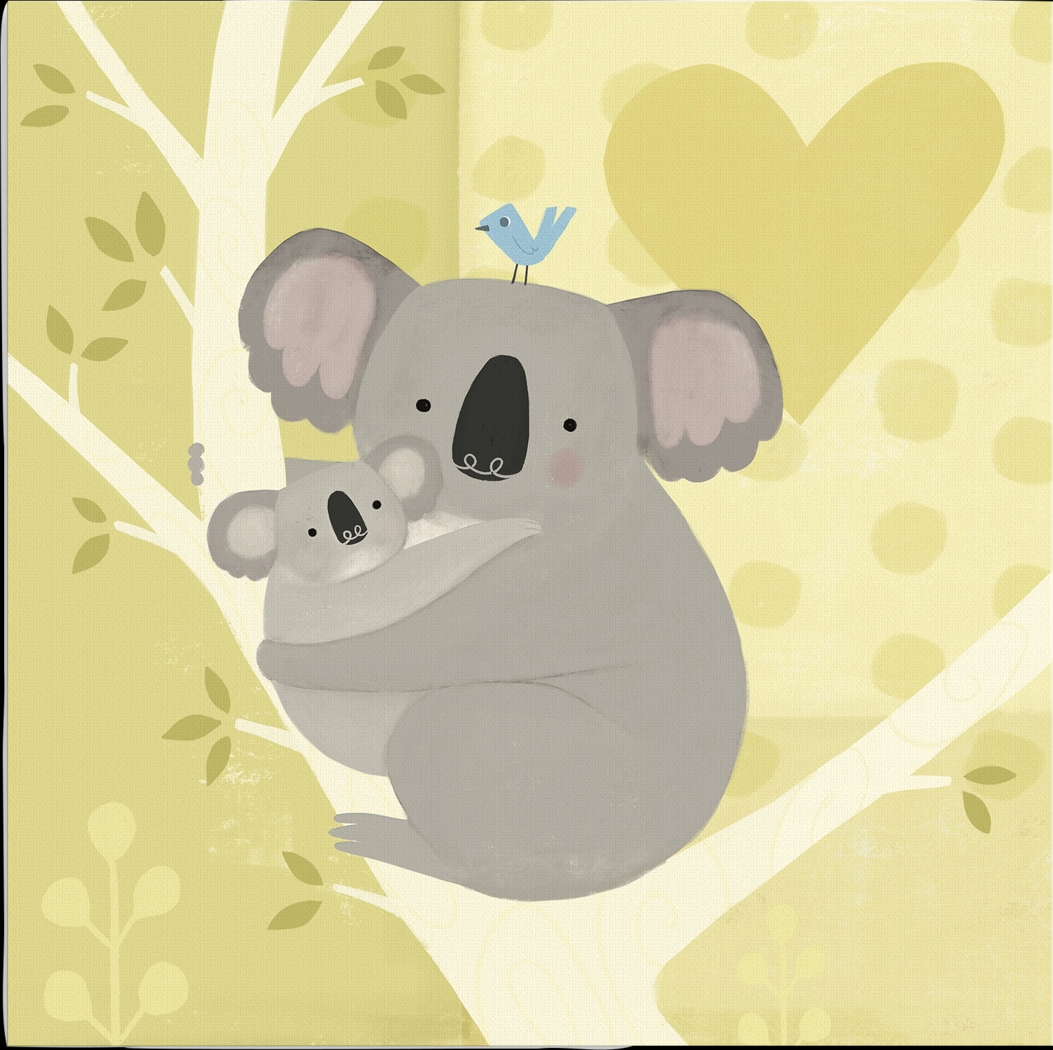 Kids Koala Mama I Green Artwork - Thumbnail - Image 3