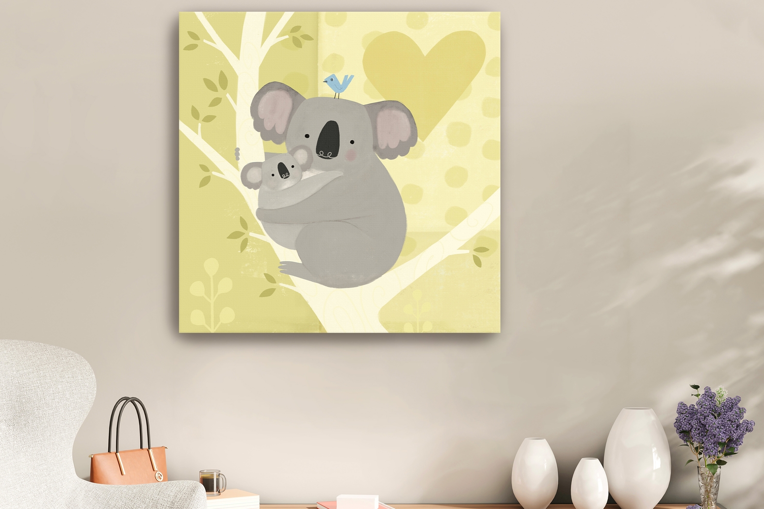 Kids Koala Mama II Green Artwork - Thumbnail - Image 2