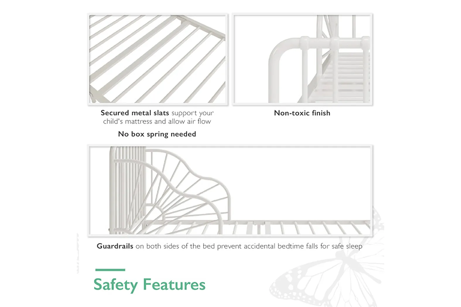 Kids Kodia White Toddler Bed - Thumbnail - Image 5