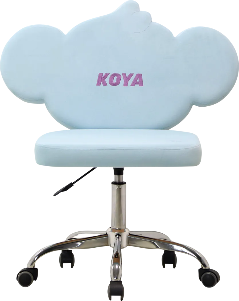 Kids Koya Blue Swivel Vanity Chair - Thumbnail - Image 2