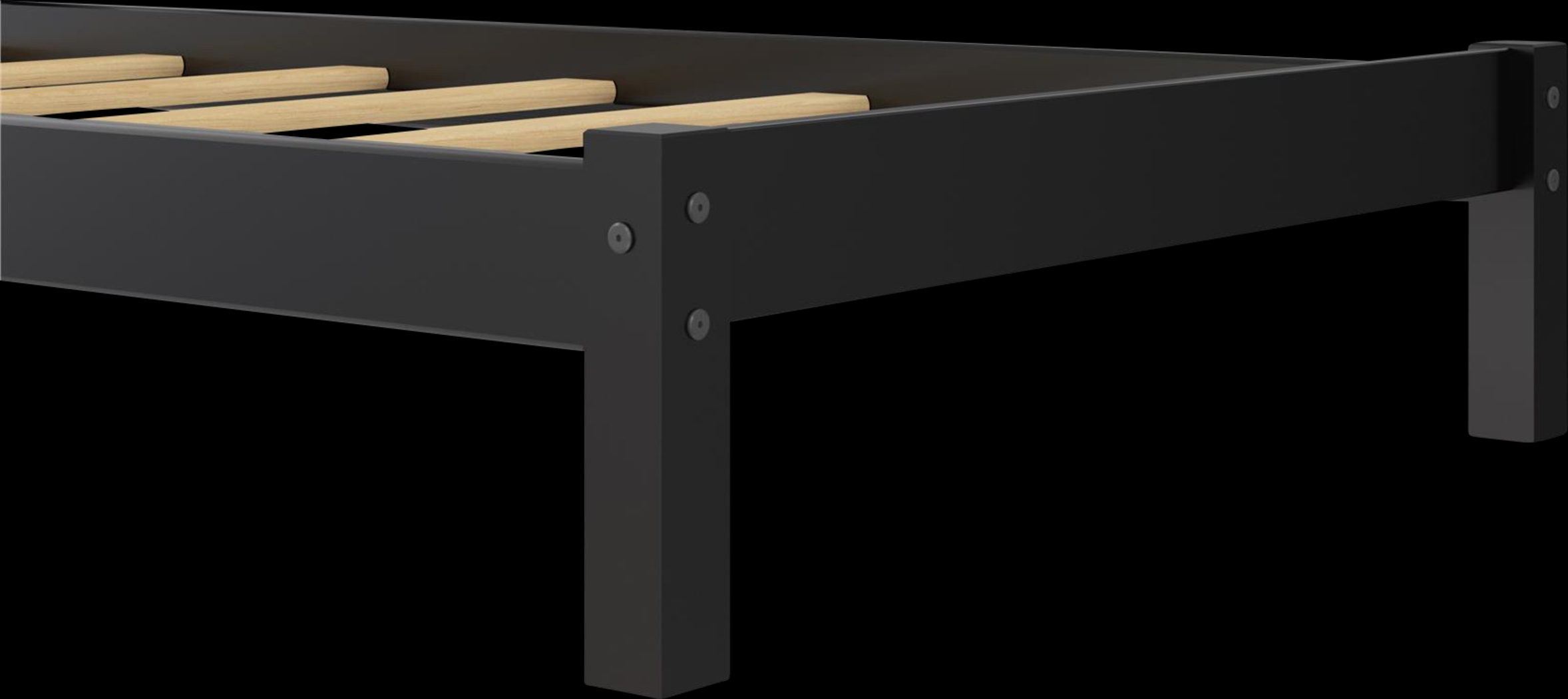 Kids Krevan Black Twin Bed - Thumbnail - Image 10