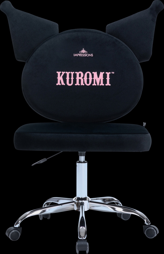 Kids Kuromi Black Vanity Chair - Thumbnail - Image 2