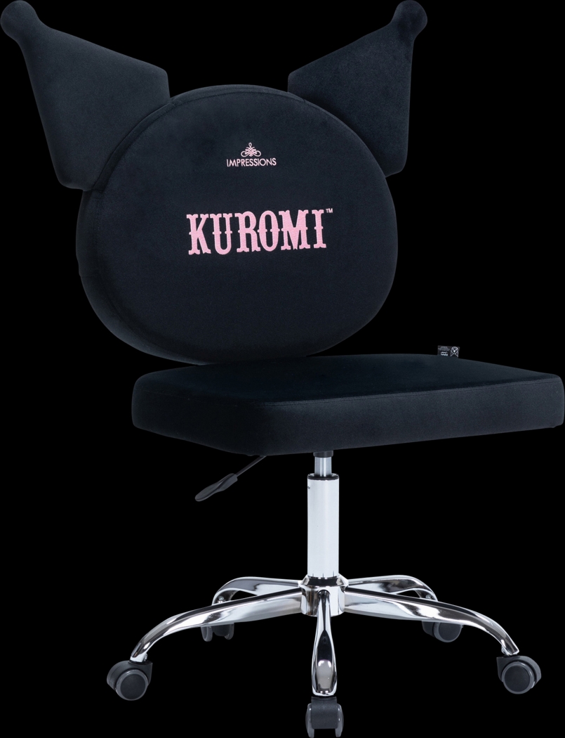 Kids Kuromi Black Vanity Chair - Thumbnail - Image 4